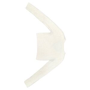 Cozy White garage Knit Sweater